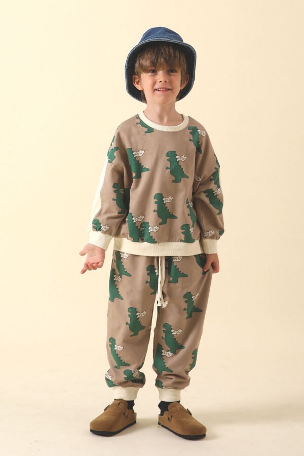 Toddler Matching Set Tyrannosaurus | Size 5T Korean brand Bemon - Image 3